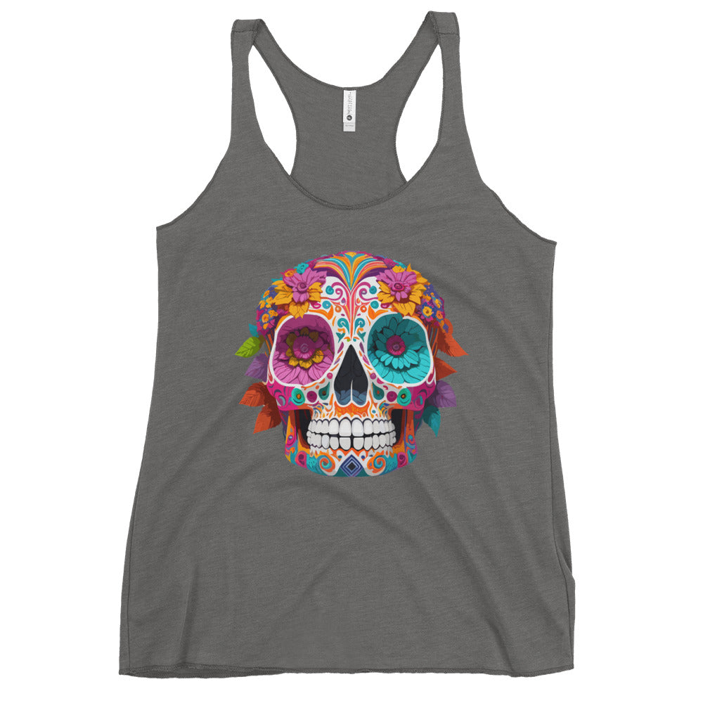 sugar skull women's Tank Top