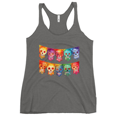 Mexican Fiesta Banner gray Tank Top