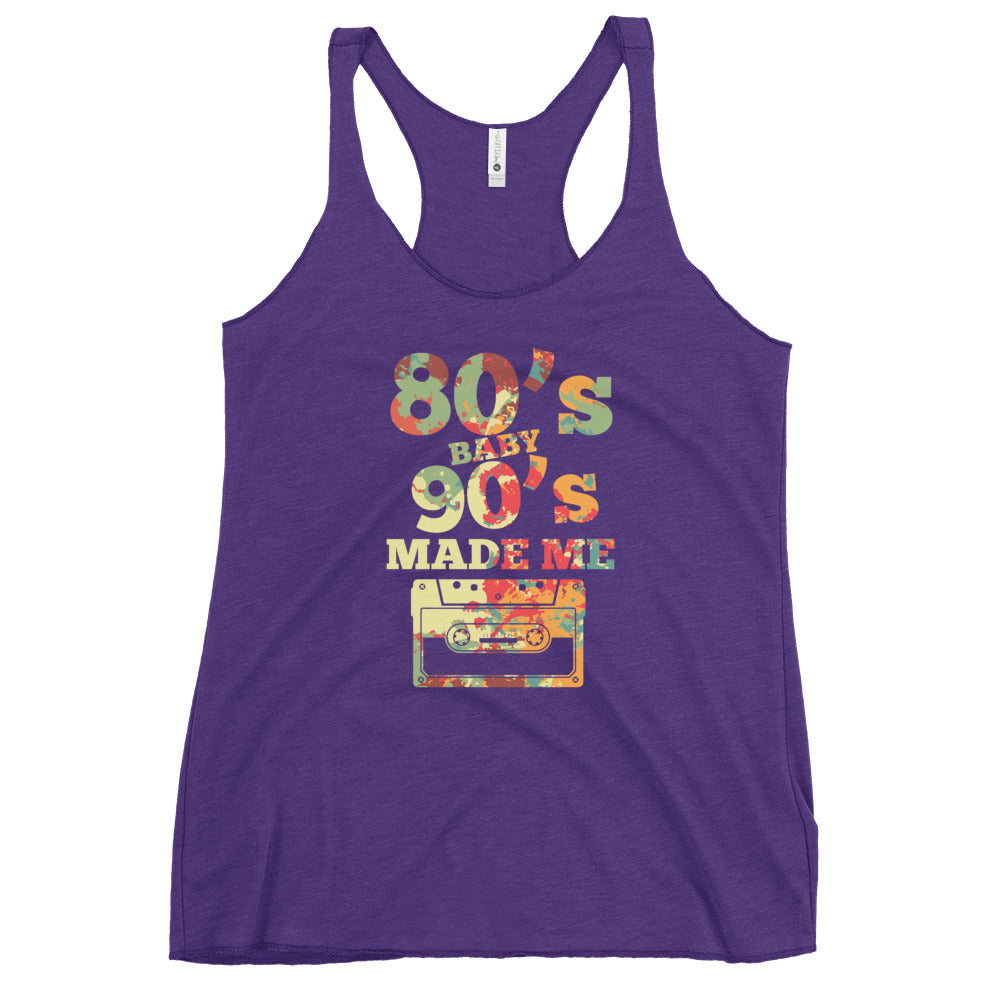 80's Baby Ladies Racerback Tank Top
