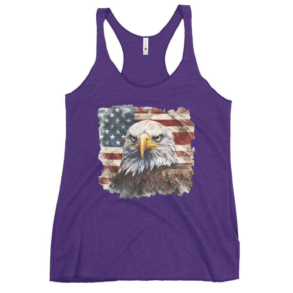 american Flag Ladies Tank Top