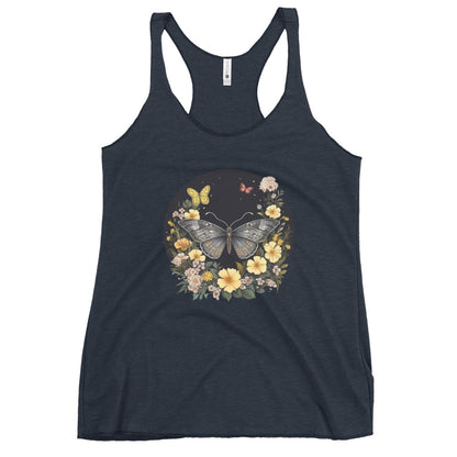 Butterfly & Flowers Ladies Tank Top