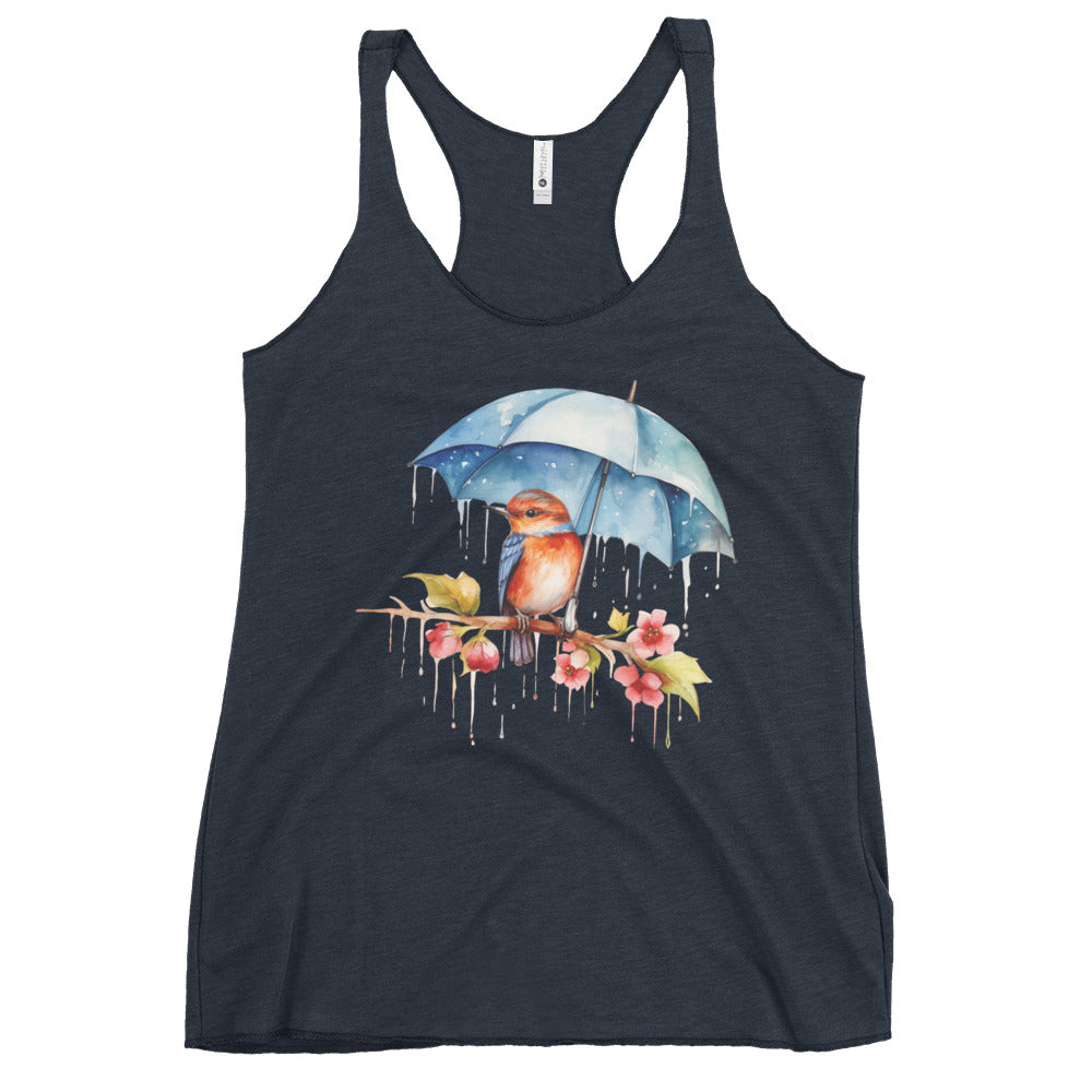 Bird with Umbrella women's Tank Top