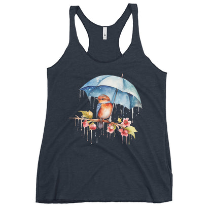 Bird with Umbrella women's Tank Top