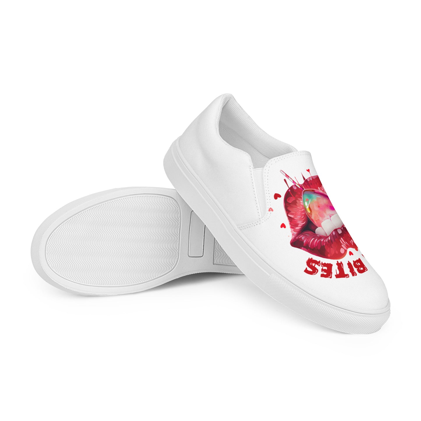 Lips Ladies Slip-on Shoes