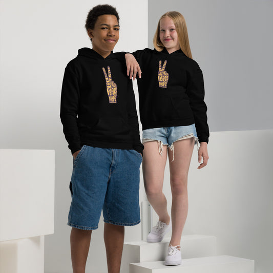 Love, Hope, Faith, Peace Sign Youth Hoodie