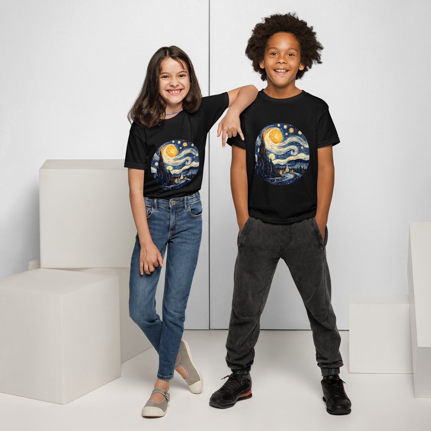 Starry Night Van Gogh Youth T-Shirt