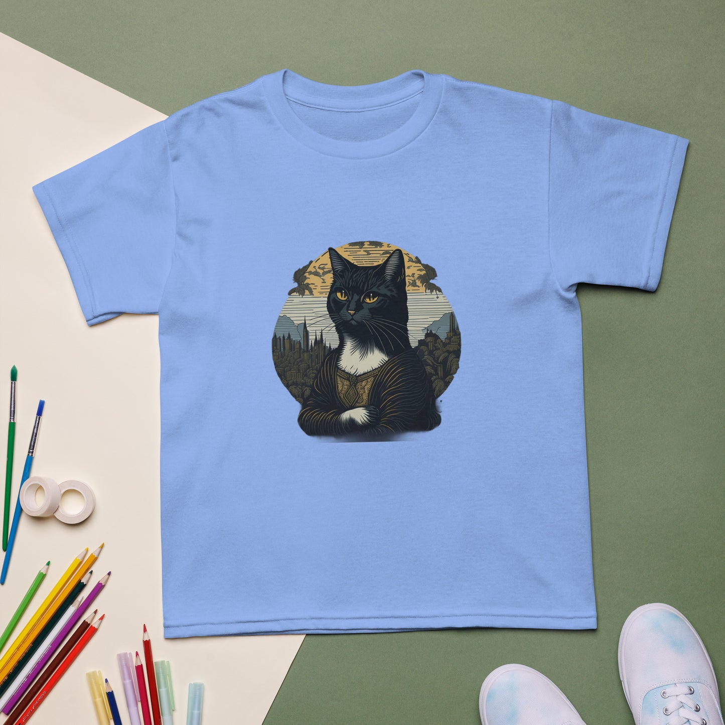 Cat Mona Lisa T-Shirt