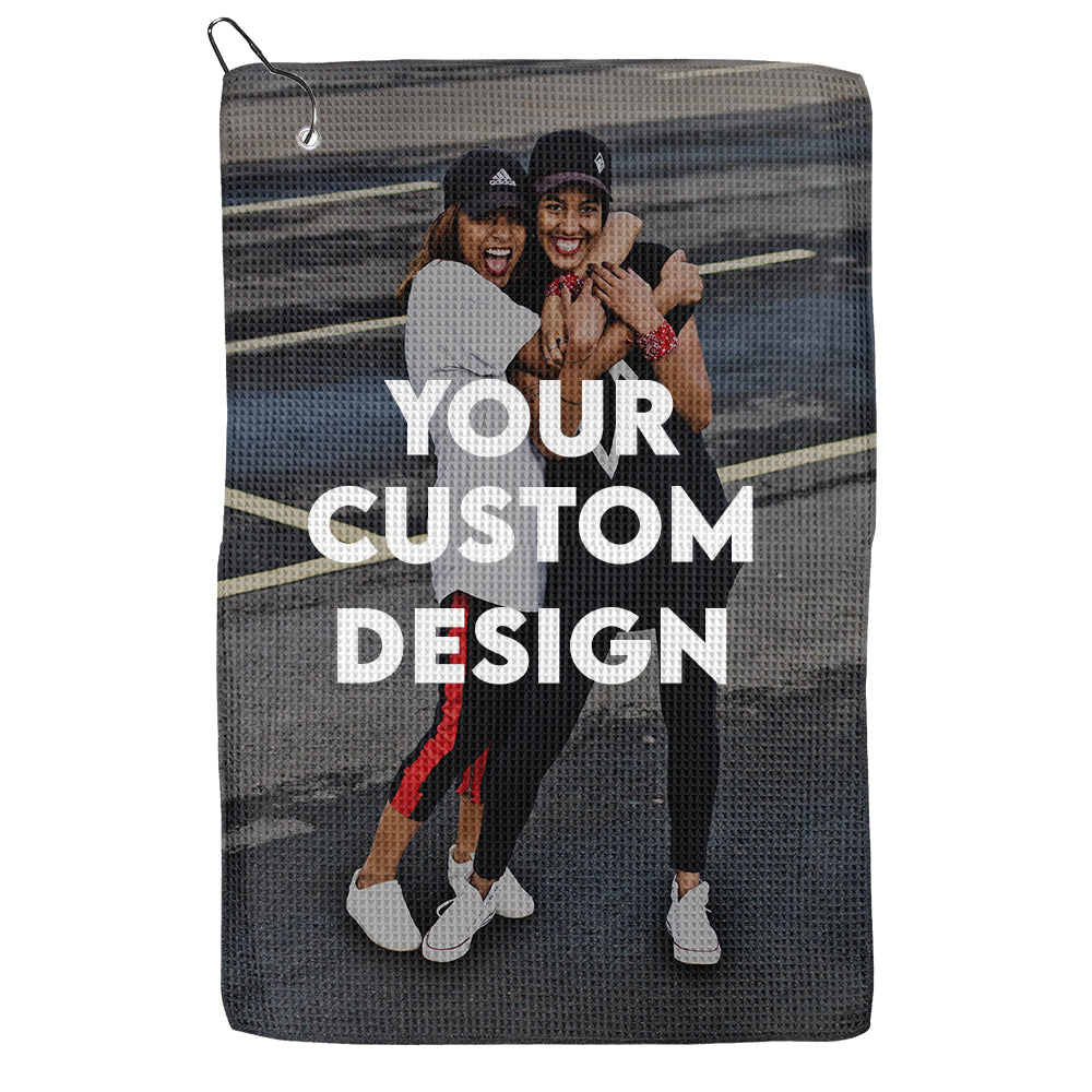 custom printed golf towel