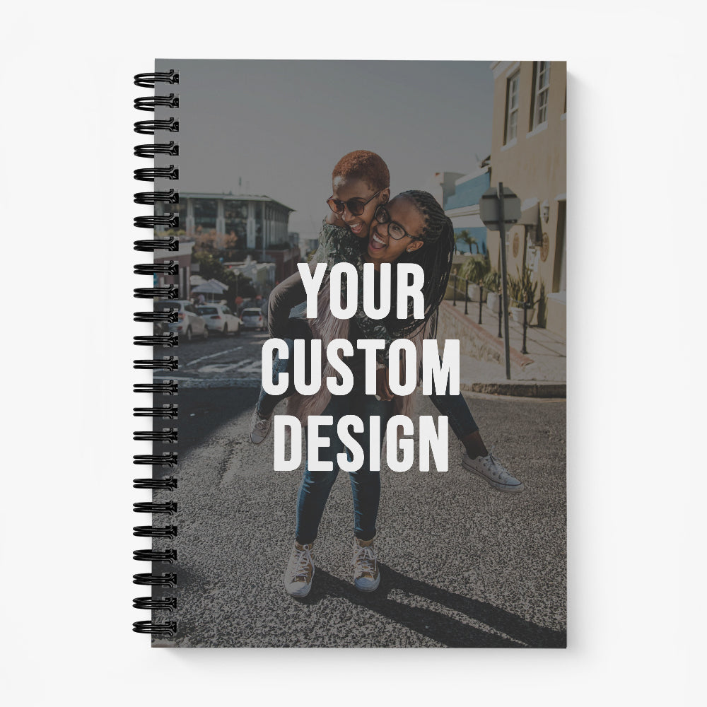 custom printed spiral notebook